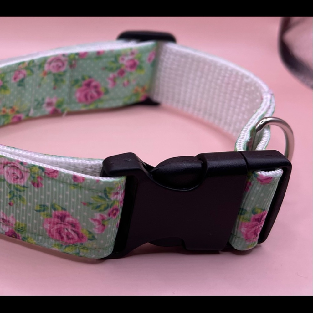 Handmade Floral Dog Collar